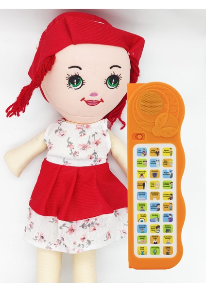 Sesli Dua Öğreten Cihaz Kırmızı Elif Bebek Hediyeli