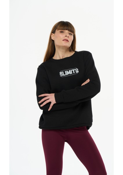 Kadın Pamuklu Içi Polarlı Bisiklet Yaka Sweatshirt fiyatları