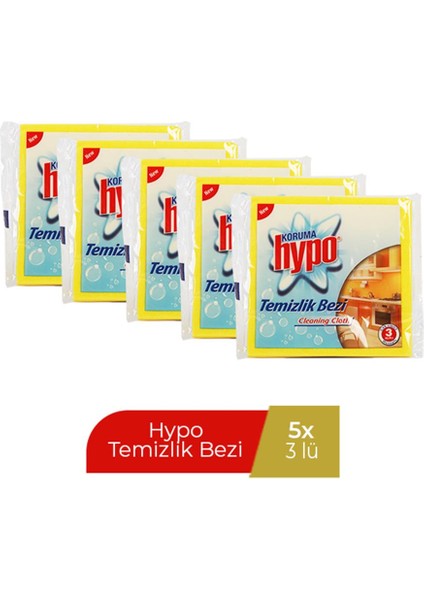 Temizlik Bezi 3'lü x 5 Paket