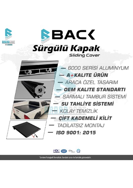 Fiat Fullback B-Back Sürgülü Kapak 2016-SONRASI Uyumlu