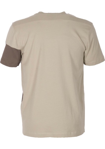 Erkek Tişört Bisiklet Yaka Haki Slim Fit %100 Pamuk T-Shirt Ncs Jeans 1301 indirimleri