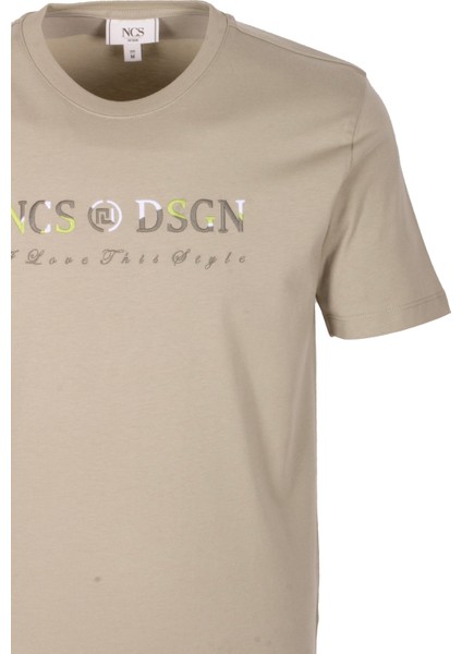 Erkek Tişört Bisiklet Yaka Açık Olive Slim Fit %100 Pamuk T-Shirt Ncs Jeans 1303 fiyatları