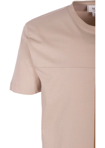 Erkek Tişört Bisiklet Yaka Açık Olive Slim Fit %100 Pamuk T-Shirt Ncs Jeans 1303 modelleri