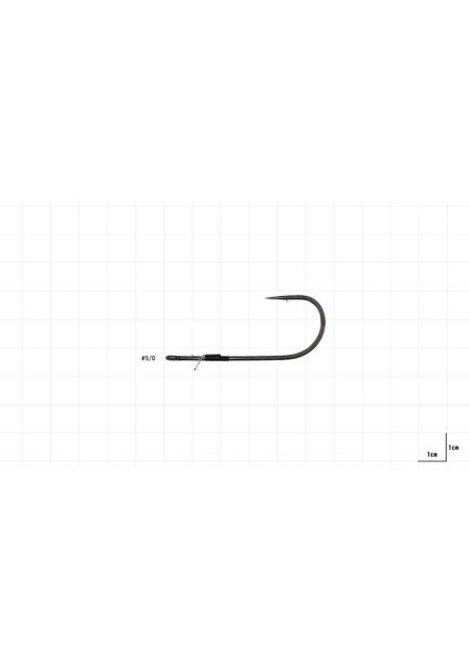 Hayabusa Fpp Straight Delikli Lüfer Iğnesi Black Nikel 1/0