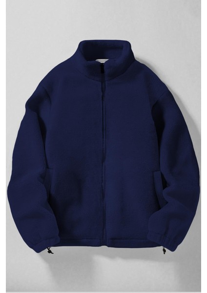 Erkek Alaska Regular Peluş Sherpa Kışlık Tam Fermuarlı Polar Sweatshirt