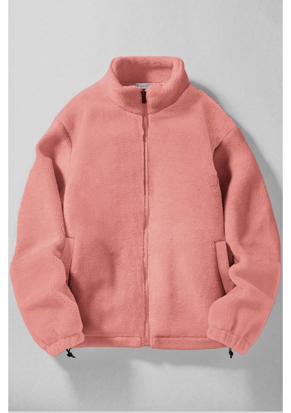 Erkek Alaska Regular Peluş Sherpa Kışlık Tam Fermuarlı Polar Sweatshirt