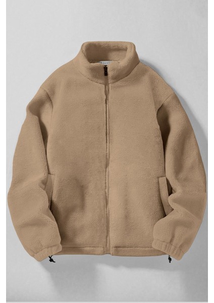 Erkek Alaska Regular Peluş Sherpa Kışlık Tam Fermuarlı Polar Sweatshirt