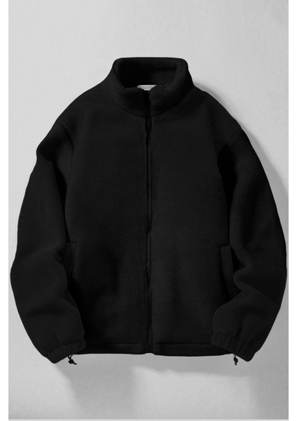 Erkek Alaska Regular Peluş Sherpa Kışlık Tam Fermuarlı Polar Sweatshirt