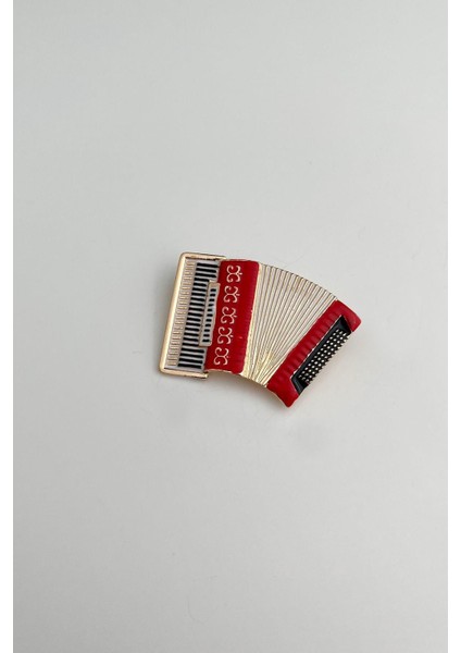 Altın Rengi Akrilik Akerdeon Müzisyen Broş (4*3cm)