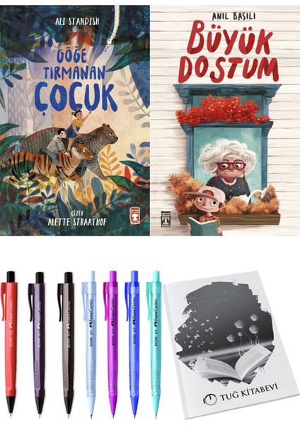 Büyük Dostum ve Göğe Tırmanan Çocuk 2'li Set + Hediyeli