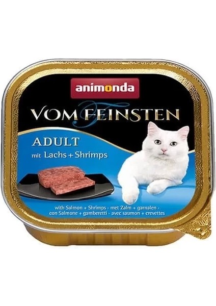 Somon ve Karidesli Yetişkin Konserve Kedi Maması 100 gr