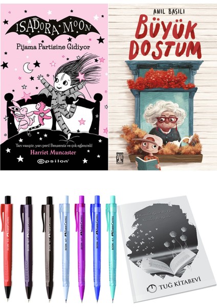 Büyük Dostum ve Isadora Moon 10 Pijama Partisine Gidiyor 2'li Set + Hediyeli