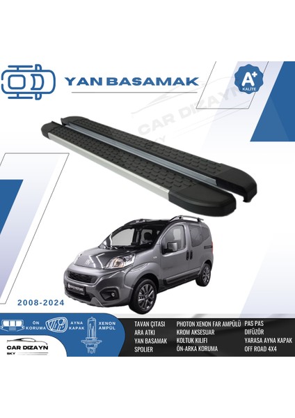 Fiat Fiorino Alüminyum Yan Basamak Marşpiyel Koruma 2008>2009>2010>2011>2012>2013>2014>2015>2016>2016>2018>2019>2020>2021>2022>2023>2024