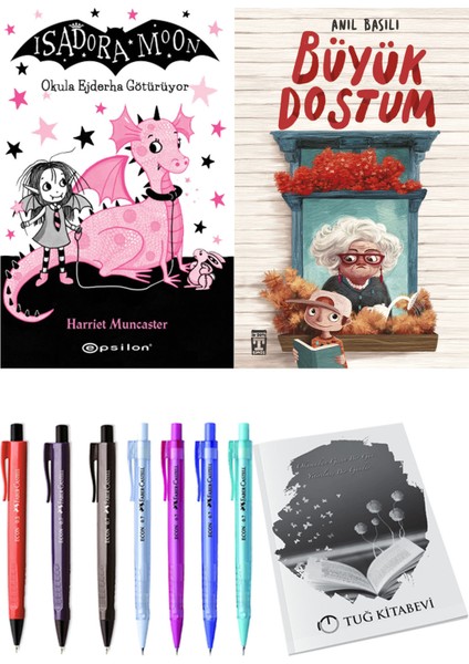 Büyük Dostum ve Isadora Moon 6 Okula Ejderha Götürüyor 2'li Set + Hediyeli