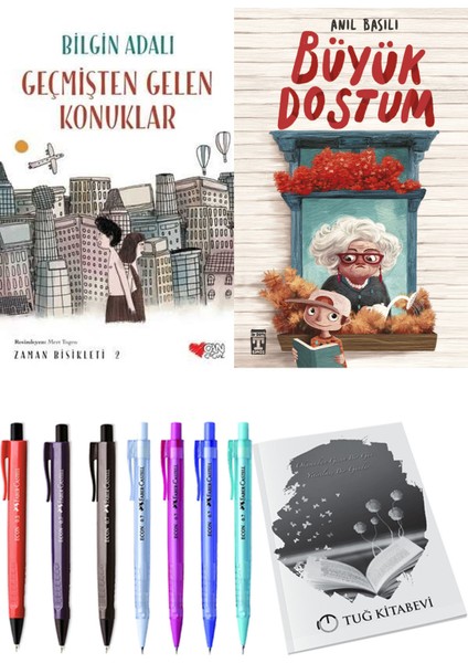 Büyük Dostum ve Zaman Bisikleti 2 Geçmişten Gelen Konuklar 2'li Set + Hediyeli