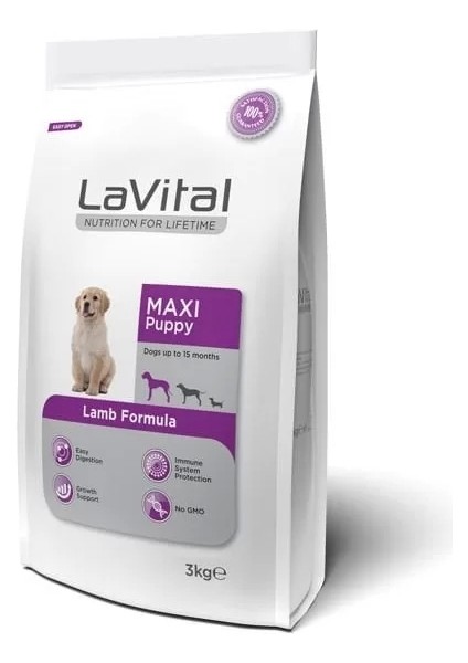 Lavital Büyük Irk Kuzu Etli Yavru Köpek Maması 15 kg