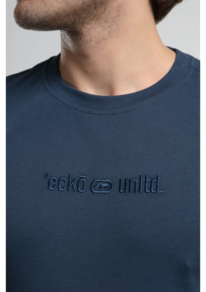 ECKO UNLTD Empıre Lacivert Bisiklet Yaka Nakışlı Standard Fit Erkek Tshirt fiyatları
