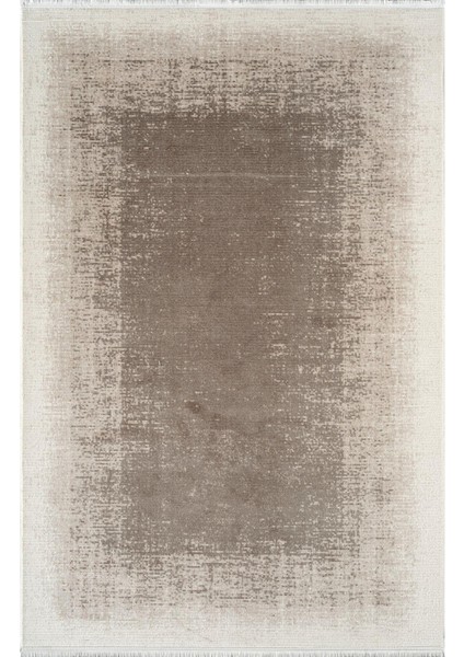 Beverly BF02A Krem Vizon Akrilik Yumuşak Dokulu Modern Eskitme Halı