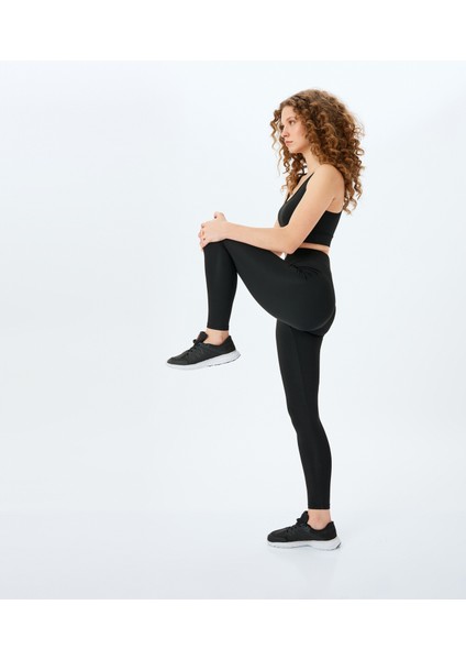 Yüksek Bel Slim Fit Spor Tayt