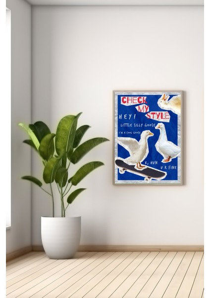 A3 Goose Baskılı Poster