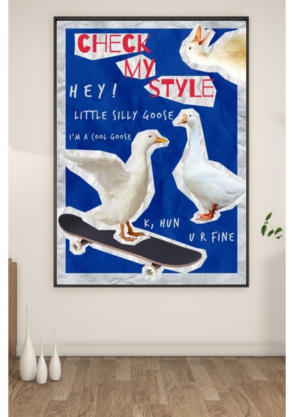 A3 Goose Baskılı Poster