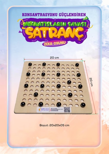 Mıknatısların Savaşı Strateji Oyunu Eğlenceli Tasarım ile Aile İçin Uygun Satranç fırsatları