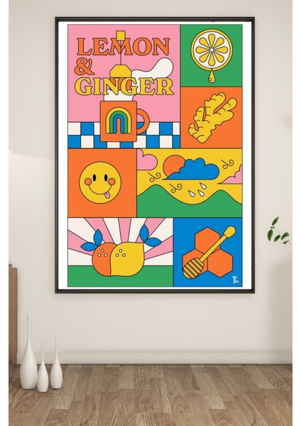 A3 Lemon&gınger Baskılı Poster