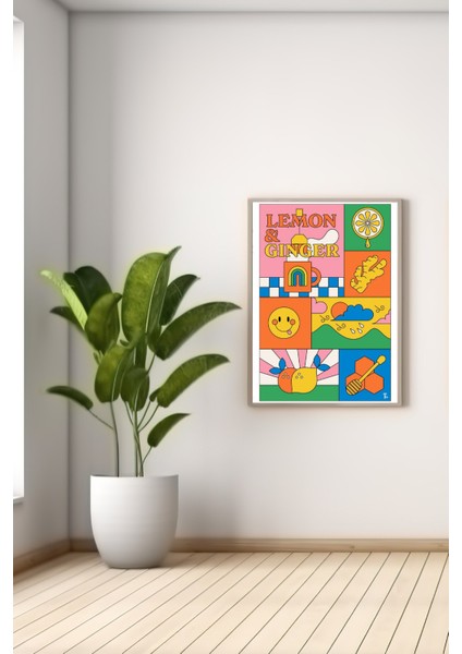 A3 Lemon&gınger Baskılı Poster