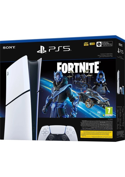 Playstation 5 Slim Digital Sürüm Oyun Konsolu / Fortnite Bundle