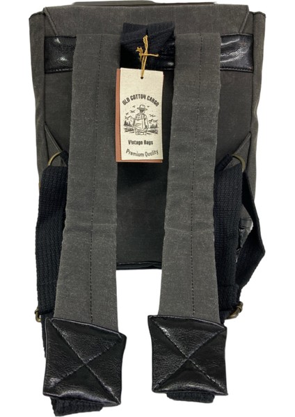 Vintage Su Geçirmez Kanvas Salaş Unisex Günlük Okul Tablet Sırt Çantası Naoko S 24 cm x 30 cm