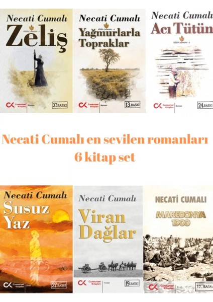 Zeliş - Viran Dağlar - Yağmurlarla Topraklar - Acı Tütün - Susuz Yaz - Makedonya 1900 6 Kitap - Necati Cumalı