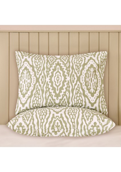 Soft Verda 2'li Yastık Kılıfı - Yeşil - 50x70 cm