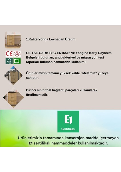 Moss Komodin Safir Meşe