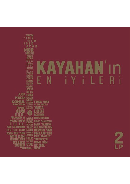 - Kayahan - En İyileriyle - Çeşitli sanatçılar (2LP) (PLAK)