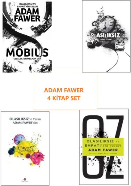 Mobius - Oz - Olasılıksız - Empati / 4 Kitap Set Orjinalkitap - Olgu Kitabevi -Adam Fawer