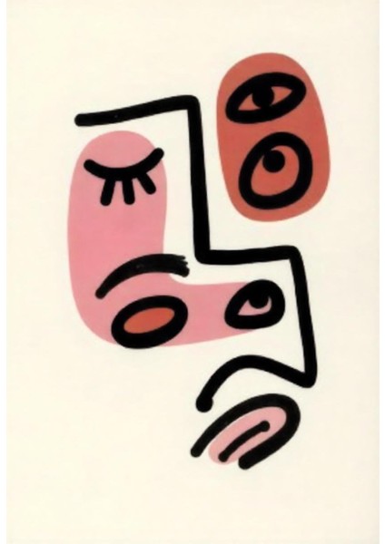 Matisse - Boho - Art Deco - Soyut - Doğa ( 3 Lü Çerçevesiz ) Poster - Afiş - Tablo KR2C00003/