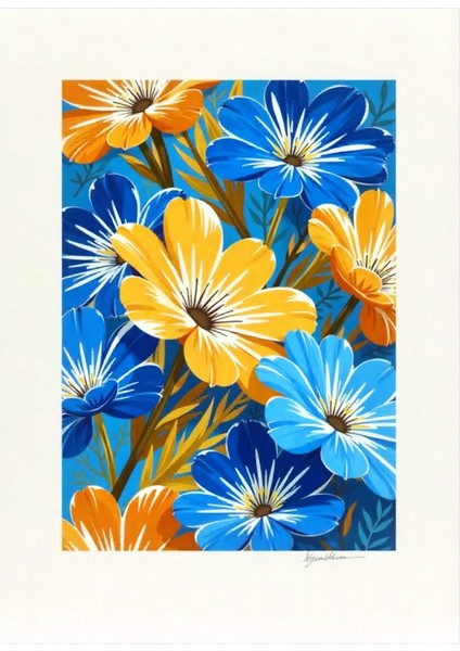 Matisse - Boho - Art Deco - Soyut - Doğa ( 3 Lü Çerçevesiz ) Poster - Afiş - Tablo KR2C00290/