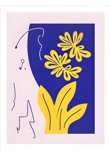Matisse - Boho - Art Deco - Soyut - Doğa ( 3 Lü Çerçevesiz ) Poster - Afiş - Tablo KR2C00720/