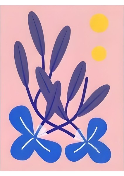 Matisse - Boho - Art Deco - Soyut - Doğa ( 3 Lü Çerçevesiz ) Poster - Afiş - Tablo KR2C00720/