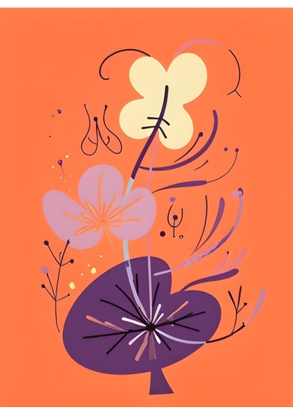Matisse - Boho - Art Deco - Soyut - Doğa ( 3 Lü Çerçevesiz ) Poster - Afiş - Tablo KR2C00776/