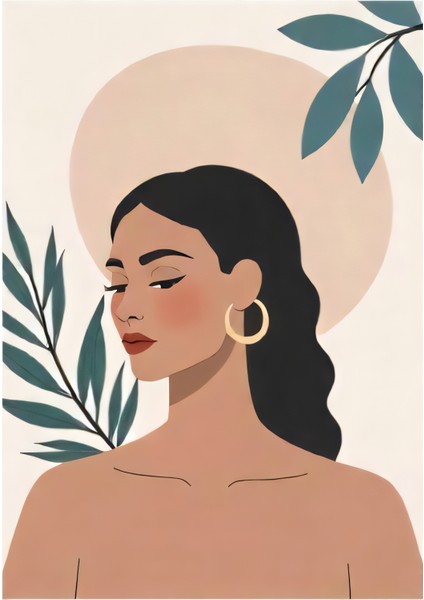 Matisse - Boho - Art Deco - Soyut - Doğa ( 3 Lü Çerçevesiz ) Poster - Afiş - Tablo KR2C00016/