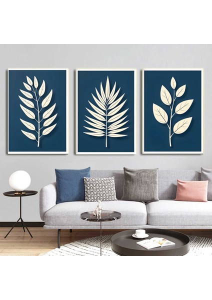 Matisse - Boho - Art Deco - Soyut - Doğa ( 3 Lü Çerçevesiz ) Poster - Afiş - Tablo KR2C00251/
