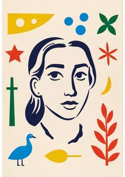 Matisse - Boho - Art Deco - Soyut - Doğa ( 3 Lü Çerçevesiz ) Poster - Afiş - Tablo KR2C00678/ fırsatları
