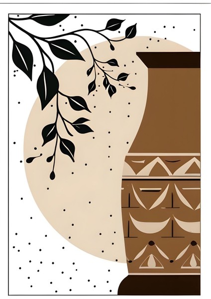 Matisse - Boho - Art Deco - Soyut - Doğa ( 3 Lü Çerçevesiz ) Poster - Afiş - Tablo KR2C00187/