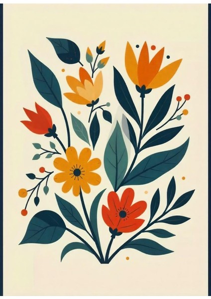Matisse - Boho - Art Deco - Soyut - Doğa ( 3 Lü Çerçevesiz ) Poster - Afiş - Tablo KR2C00667/ fırsatları