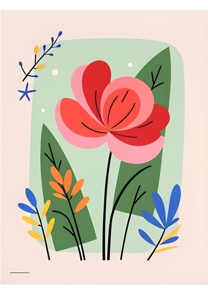 Matisse - Boho - Art Deco - Soyut - Doğa ( 3 Lü Çerçevesiz ) Poster - Afiş - Tablo KR2C00707/ fiyatları