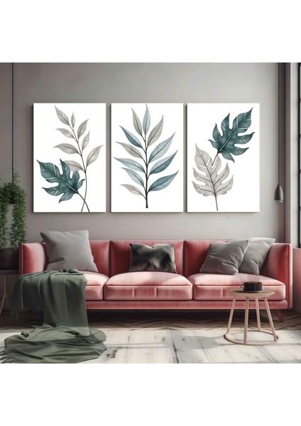 Matisse - Boho - Art Deco - Soyut - Doğa ( 3 Lü Çerçevesiz ) Poster - Afiş - Tablo KR2C00143/