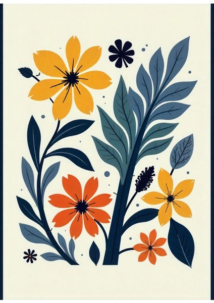 Matisse - Boho - Art Deco - Soyut - Doğa ( 3 Lü Çerçevesiz ) Poster - Afiş - Tablo KR2C00673/ modelleri