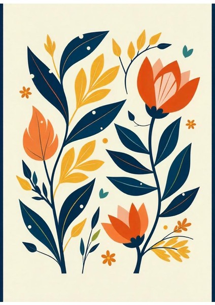 Matisse - Boho - Art Deco - Soyut - Doğa ( 3 Lü Çerçevesiz ) Poster - Afiş - Tablo KR2C00673/ fırsatları