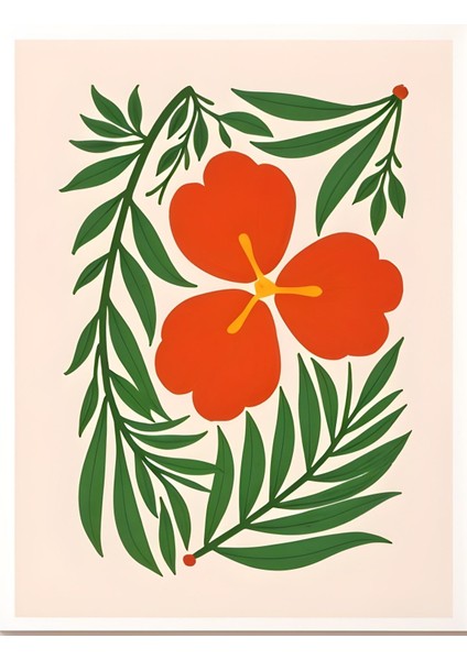 Matisse - Boho - Art Deco - Soyut - Doğa ( 3 Lü Çerçevesiz ) Poster - Afiş - Tablo KR2C00708/